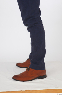 Neeo blue trousers brown oxford shoes calf dressed 0003.jpg